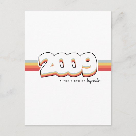 2009 De geboorte van legenden Briefkaart (Voorkant)