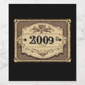 2009: Een jaar van  elegantie Wijn Etiket (Enkel label)