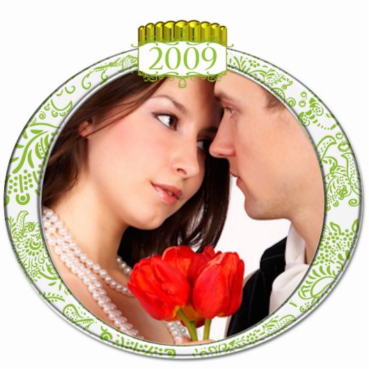 2009 Foto Kerst Ornament Fotobeeldje Ornament (Voorkant)