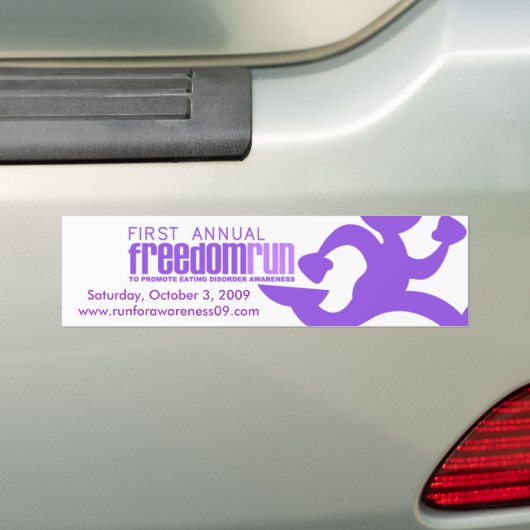 2009 Freedom run Bumpersticker (Op auto)