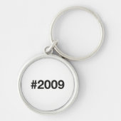 2009 Hashtag 16 Verjaardag Jubileum Sleutelhanger (Voorkant)