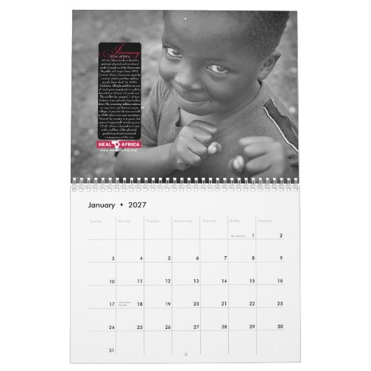 2009 HEAL Africa Calendar Kalender (Jan 2027)
