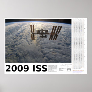 2009 Internationale Ruimtestation-agenda Poster