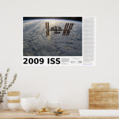 2009 ISS-agenda (Internationale Ruimtestation) Poster (Keuken)
