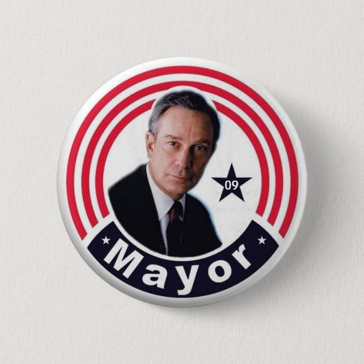 2009 Mayor Bloomberg Button (Voorkant)