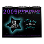 2009 MYSPACE MUZIEK CALENDAR MET JAC DALTON KALENDER (Hoes)