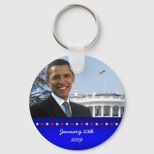 2009 Obama Inauguration Key Ring Sleutelhanger (Voorkant)