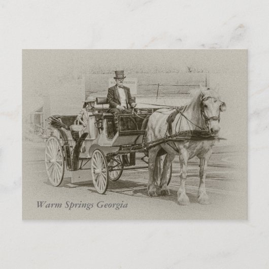 2009 of 1909?, Warm Springs Georgia Briefkaart (Voorkant)