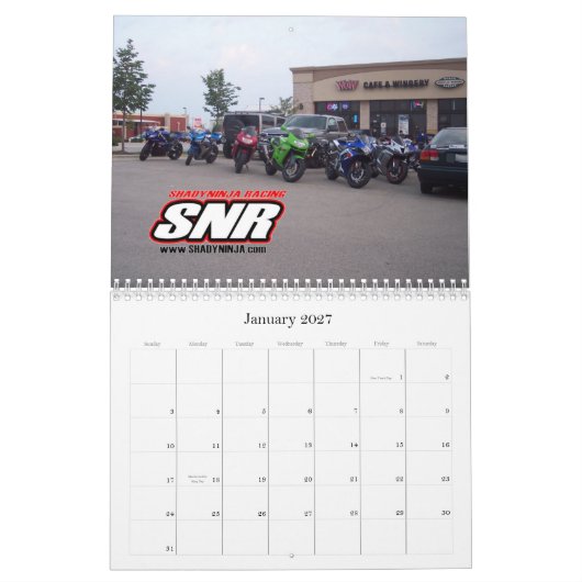 2009 SNR-agenda Kalender (Jan 2027)