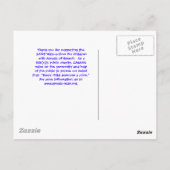 2009 Wandeling voor kinderen met Apraxia of Speech Briefkaart (Achterkant)