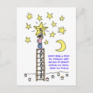 2009 Wandeling voor kinderen met Apraxia of Speech Briefkaart