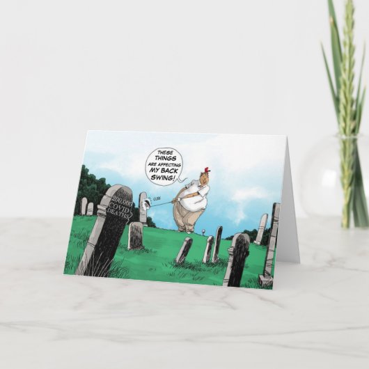 200.000 en Trump speelt golf Feestdagen Kaart (Voorkant)