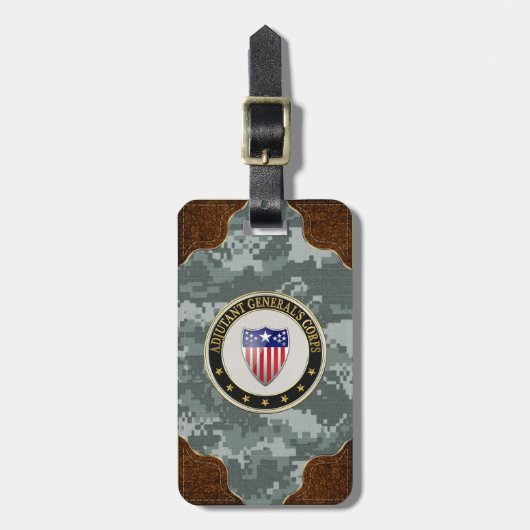 [200] Adjutant General's Corps Branch Insignia [3D Bagagelabel (Voorkant verticaal)