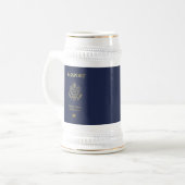 [200] Amerikaans paspoort Hoesje Bierpul (Voorkant links)