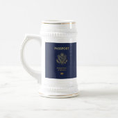 [200] Amerikaans paspoort Hoesje Bierpul (Links)