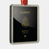 [200] Amerikaans paspoort Hoesje Metalen Ornament (Rechts)