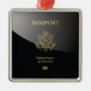 [200] Amerikaans paspoort Hoesje Metalen Ornament