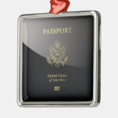 [200] Amerikaans paspoort Hoesje Metalen Ornament (Links)