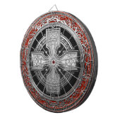 [200] Ancient Celtic Sacred Silver Knot Cross Dartbord (Voorkant Rechts)