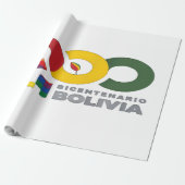 200 años bicentenario de Bolivia Cadeaupapier (Uitgerold)