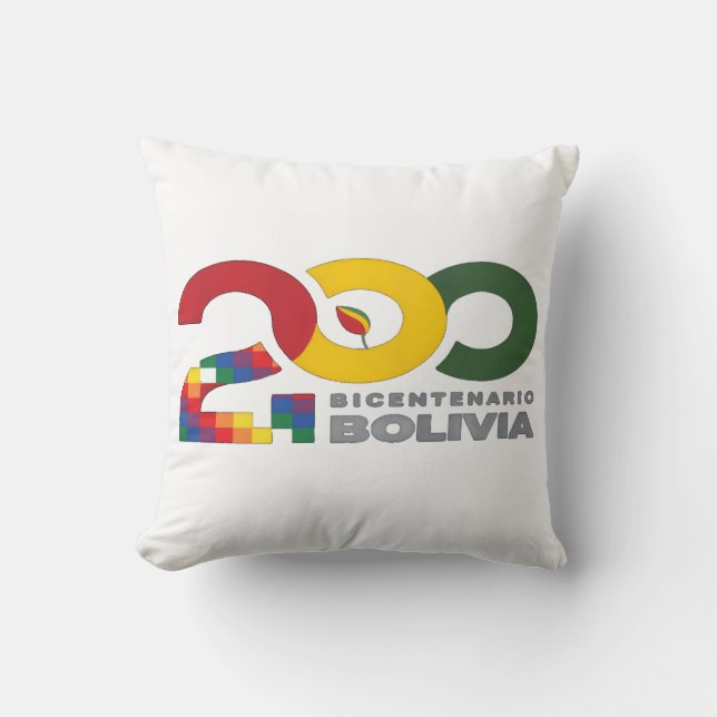200 años bicentenario de Bolivia Kussen (Voorkant)