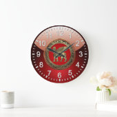 [200] Assyrische Winged Lion - Gold Lamassu Grote Klok (Huis)