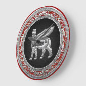 [200] Babylonische scharnieren [zilver] [3D] Grote Klok (Hoek)