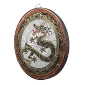 [200] Black and Gold Sacred Eastern Dragon Dartbord (Voorkant Rechts)