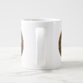 [200] Black and Gold Sacred Eastern Dragon Grote Koffiekop (Achterkant)