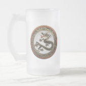 [200] Black and Gold Sacred Eastern Dragon Matglas Bierpul (Links)