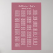 200 Bourgogne Eenvoudig bruiloft Poster (Voorkant)