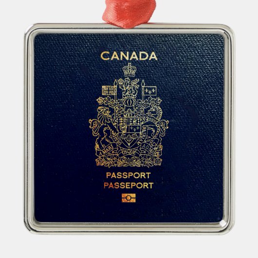 [200] Canadian Passport Hoesje Metalen Ornament (Voorkant)