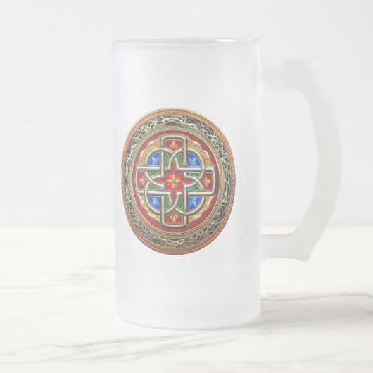 [200] Celtic Cross [Gold+Enamel] Matglas Bierpul (Rechts)