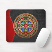 [200] Celtic Cross [Gold+Enamel] Muismat (Met muis)