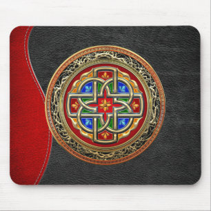 [200] Celtic Cross [Gold+Enamel] Muismat