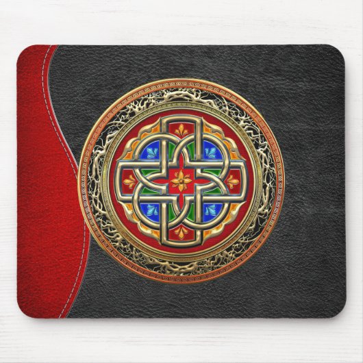 [200] Celtic Cross [Gold+Enamel] Muismat (Voorkant)