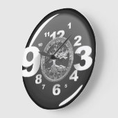 [200] Celtische boom of Life [Zilver] Grote Klok (Hoek)