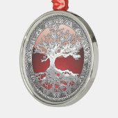 [200] Celtische boom of Life [Zilver] Metalen Ornament (Links)