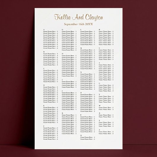 200 Eenvoudige Trouwstoelenindeling Poster