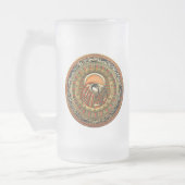 [200] Egyptische Sun God Ra Matglas Bierpul (Links)