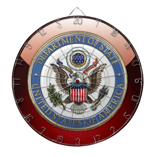 [200] Embleem van het Amerikaanse ministerie van B Dartbord (Voorkant)