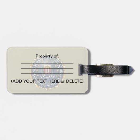 [200] FBI Special Edition Bagagelabel (Achterkant horizontaal)