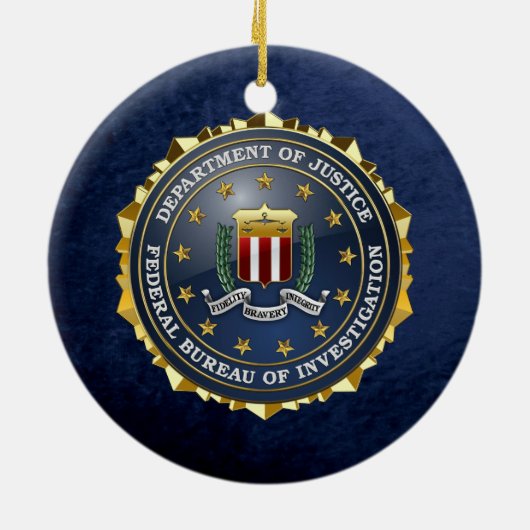 [200] FBI Special Edition Keramisch Ornament (Achterkant)
