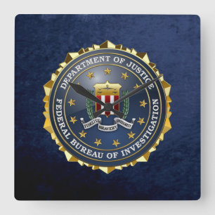 [200] FBI Special Edition Vierkante Klok
