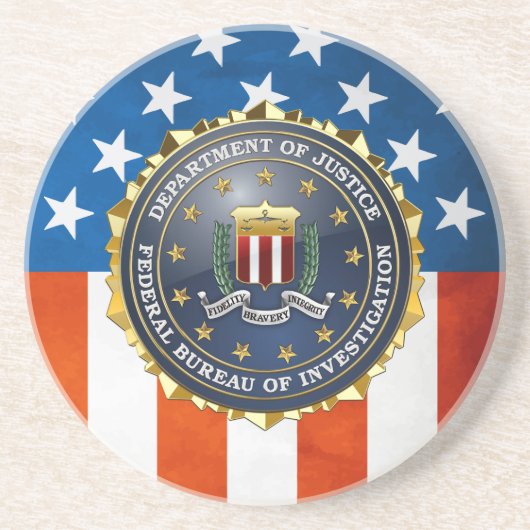 [200] FBI Special Edition Zandsteen Onderzetter (Voorkant)