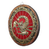 [200] Gangd gouden Scorpion op rood Dartbord (Voorkant Rechts)