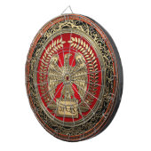 [200] Gold Roman Imperial Eagle Dartbord (Voorkant Rechts)