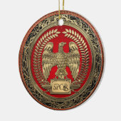 [200] Gold Roman Imperial Eagle Keramisch Ornament (Links)