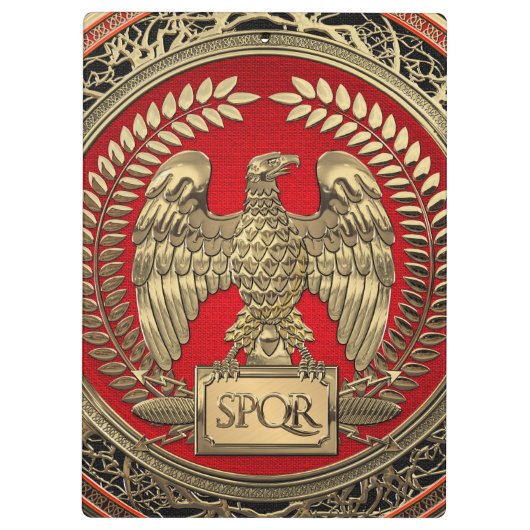 [200] Gold Roman Imperial Eagle Klembord (Achterkant)