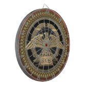 [200] Gold Roman imperial Eagle op de goudmeeuw Dartbord (Voorkant Links)